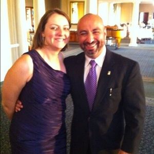 Calvin Klein purple one shoulder cocktail dress